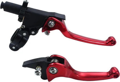 Miniatura 2 de Palancas universales de freno de embrague de 7/8 pulgadas de 0.866 in para CRF70 CRF110 XR 50 XR 70 XR 110 ATV Pit Dirt Bike (rojo)
