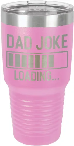 Miniatura 9 de Dad Joke Loading Maroon - Vaso de bebida de 30 onzas con popote y tapa superior deslizante Taza de viaje grabada con láser Comparar con Yeti
