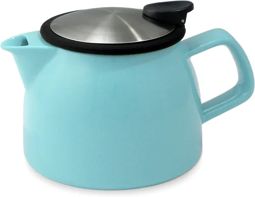 Miniatura 11 de FORLIFE Bell - Tetera de cerámica con infusor de cesta, 16 onzas/15.9 fl oz, grafito negro