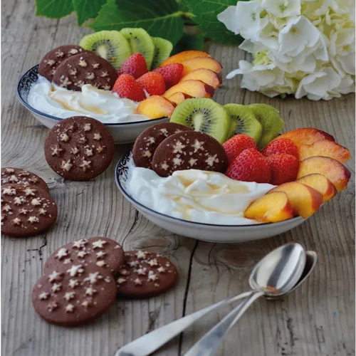 Miniatura 5 de Mulino Bianco Pan di Stelle 12.35oz (350g) - Auténticas galletas italianas de cacao con chocolate y estrellas de azúcar - Perfecto compañero