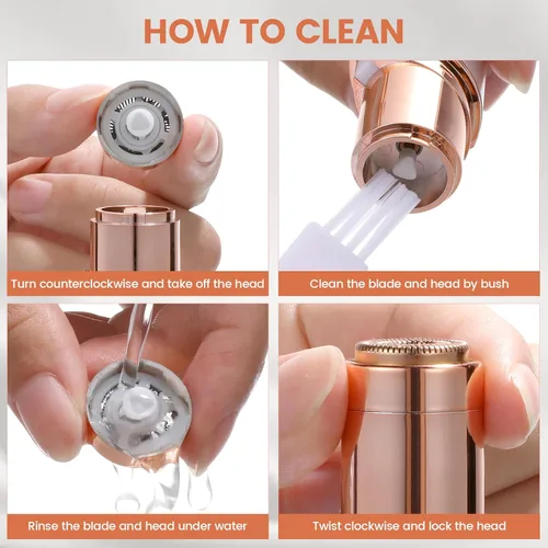 Miniatura 7 de Depilación facial impecable para mujeres, dispositivo, removedor de cara de mujer, acabado de toque superior, barbilla y mejillas, recargable por