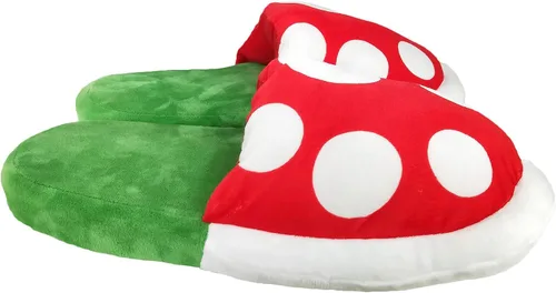 Miniatura 3 de Lopbraa Pantuflas divertidas de felpa con soporte para maceta, regalos divertidos para mujeres, hombres, adolescentes (plantas de piranha), Verde