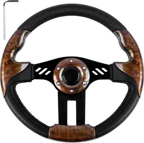 Miniatura 10 de Volante de Carrito de Golf EZGO, Compatible con EZGO TXT RXV, Club Car DS Precedent Tempo, Yamaha G2-G29 Mayoría de Carritos de Golf, Volante
