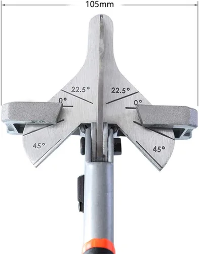 Miniatura 3 de Herramientas manuales de cortador de corte de inglete de ángulo múltiple, tijeras de ángulo ajustable de 0-135 grados, tijeras de ajuste herramienta