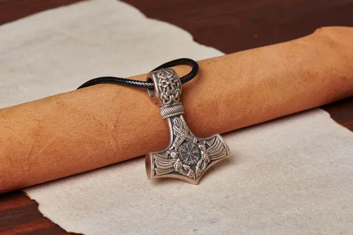 Miniatura 86 de Baldur Jewelry - Collar de martillo Thors Mjölnir - Colgante de martillo de Thor nórdico vikingo joyería vikingo - Collar Thor - Regalos Thor