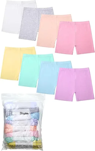 Miniatura 4 de Boyiee Paquete de 8 pantalones cortos de baile para niñas, pantalones cortos de ciclismo para danza, gimnasia, yoga, seguridad activa debajo