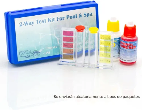 Miniatura 3 de Kit de prueba química de agua de spa de piscina para prueba de cloro y pH (kit de prueba de 2 vías)