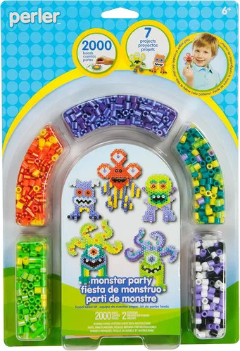 Miniatura 11 de Perler Kit de actividades para manualidades con cuentas de dinosaurios, 5004 piezas