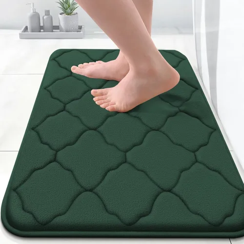 Miniatura 265 de OLANLY Alfombra de Baño de Espuma Viscoelástica de 24 x 16 pulgadas, Ultra Suave y Absorbente, Alfombras de Baño Antideslizantes, Cómodas, Lavables