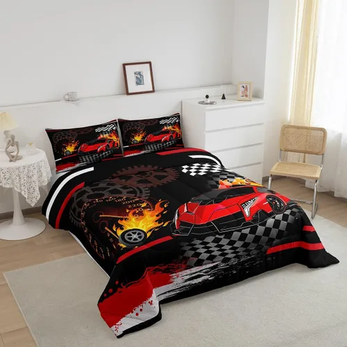 Miniatura 47 de Feelyou Juego de edredón de baloncesto para niñas y niños, juego de ropa de cama con juegos de pelota, decoración de habitación, regalo para amantes
