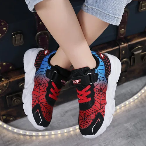Miniatura 6 de Zapatos ligeros con luces LED intermitentes de malla transpirable para caminar para niños pequeños y niños pequeños