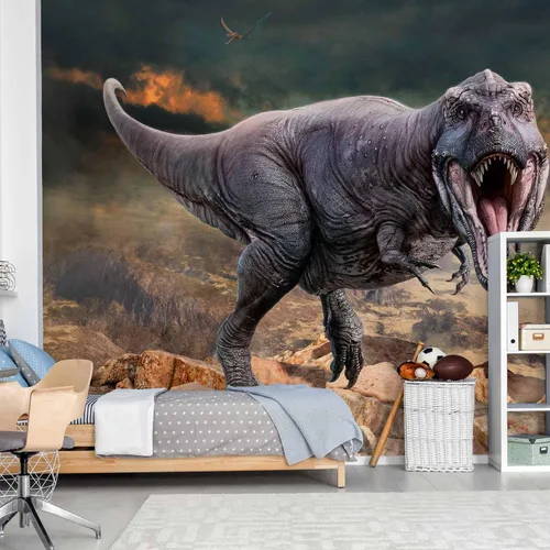 Miniatura 2 de artgeist Mural de pared Dinosaurios 79 x 55 pulgadas - Papel tapiz no tejido XXL Decoración de pared de forro polar Impresión fotográfica Diseño