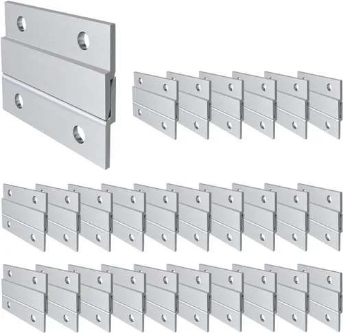 Miniatura 15 de Colgador de Cuadros con Riel Francés, Colgador Z de Aluminio Sistema de Montaje en Pared Entrelazado Kit de Herrajes Clips Z para Colgar Cuadros