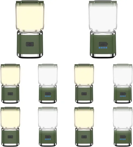 Miniatura 9 de Farol de Campamento Paquete de 2 Faroles para Cortes de Energía, Luces LED de Campamento para Colgar en Tiendas, Lámpara de Tienda de Campaña con 20