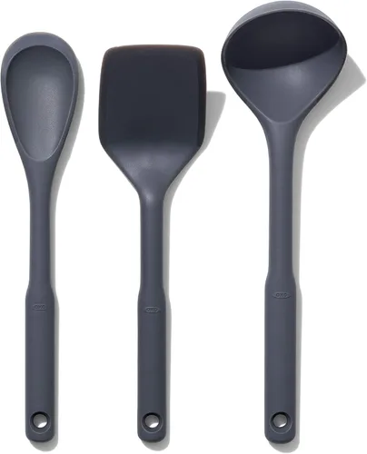 Miniatura 8 de OXO Good Grips - Cuchara ranurada de silicona, talla única, grano de pimienta