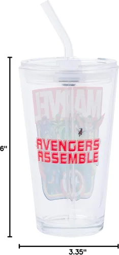 Miniatura 7 de Silver Buffalo Marvel Avengers con Iron Man, Hulk, Capitán América, Thor, Black Widow, Black Panther, Scarlet Witch, Vision, Falcon, y Hawkeye