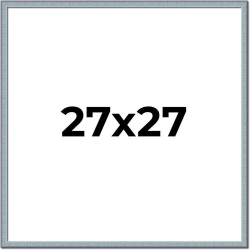 Miniatura 11 de Marco azul de 28 x 28 pulgadas, marco de madera maciza, ancho del marco de 0.75 pulgadas, profundidad interior de 0.5 pulgadas, marco azul Kingsley