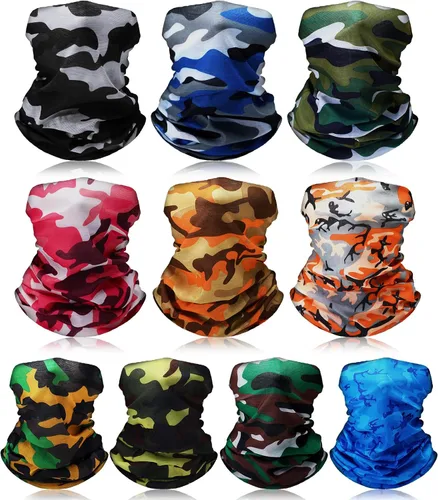 Miniatura 7 de 10 bandanas sin costuras, bufanda mágica, polaina para el cuello, sin costuras, a prueba de polvo, calentador de cuello