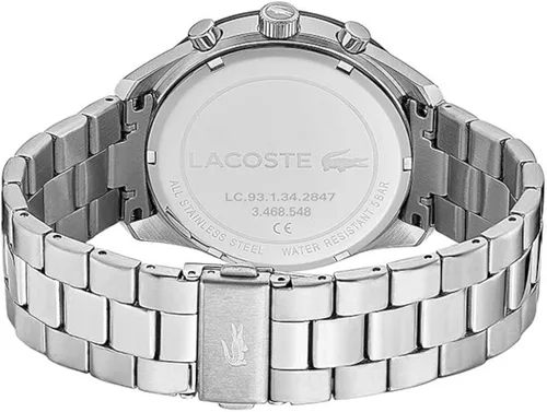 Miniatura 3 de Lacoste Boston - Reloj de cuarzo para hombre con correa de acero inoxidable plateado 20 modelo 2011079 plateado Reloj de cuarzo cronógrafo