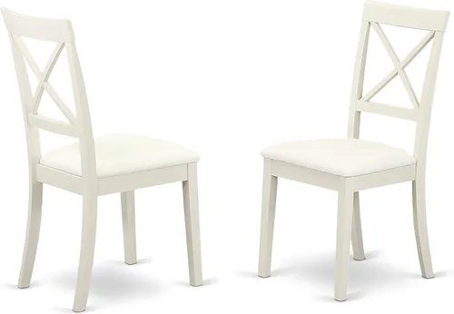 Miniatura 5 de East West Furniture CABO5C-LWH-LC - Juego de mesa de comedor de 5 piezas para 4 personas, incluye una mesa de cocina rectangular y 2 sillas