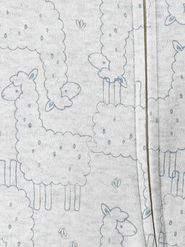 Miniatura 3 de Simple Joys by Carter's Pijama unisex de algodón para bebés para dormir y jugar, paquete de 3, llamaarco irisoso, 0-3 meses