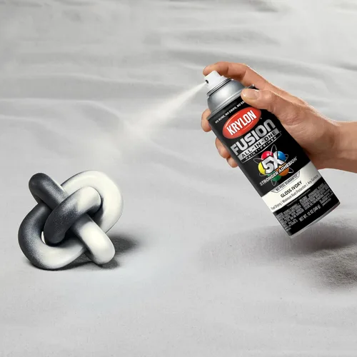 Miniatura 177 de Krylon Fusion - Pintura en aerosol adhesiva todo en uno para uso en interiores y exteriores, 12 onzas, aluminio