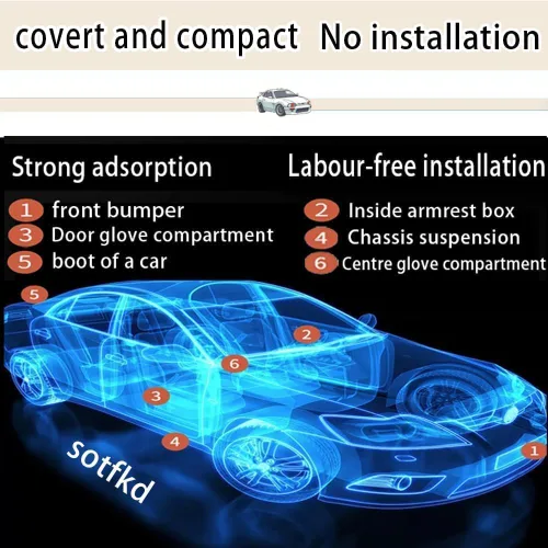 Miniatura 2 de Paquete de 2 rastreadores GPS para vehículos, dispositivo de seguimiento de automóvil oculto, dispositivo rastreador para vehículos, rastreador