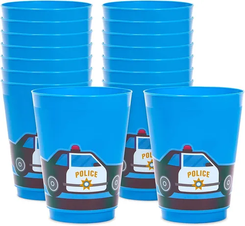 Miniatura 12 de BLUE PANDA Paquete de 16 tazas de plástico de animales de granja, corral para suministros de fiesta de cumpleaños (16 onzas)