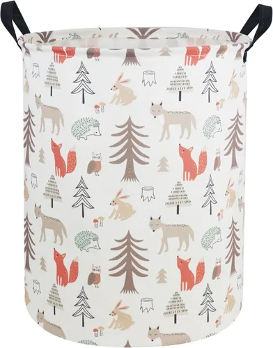 Miniatura 25 de ESSME - Cesta de almacenamiento grande, de tela con asas, plegable, para la ropa, el hogar, como regalo, organizador de juguetes Leones