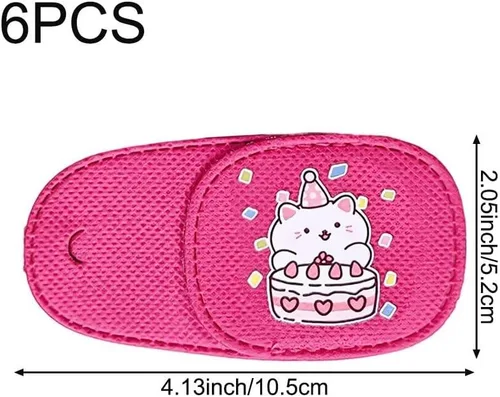 Miniatura 5 de 6 parches para ojos para niños, parche de ojo de gato rosa suave, para oclusión médica, reutilizable, sobre lentes para ojos perezosos, ambliopía