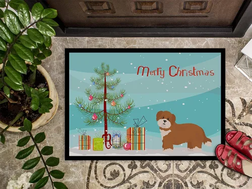 Miniatura 126 de Caroline's Treasures CK3799MAT Akita Shepherd - Tapete de árbol de Navidad de 18 x 27 pulgadas, tapete para puerta delantera, interior y exterior