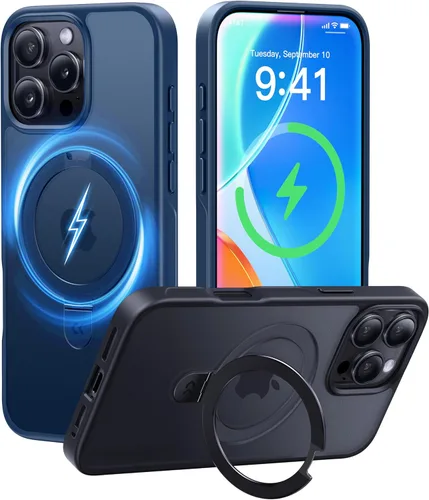 Miniatura 53 de CASEKOO- Funda para iPhone 15 c/soporte magnético invisible [protecc. militar contra caídas] [compatible c/MagSafe], a prueba de impactos, delgada