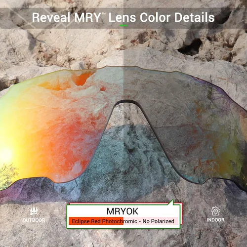 Miniatura 3 de Mryok UV400 - Lentes de repuesto para Oakley Juliet, color rojo