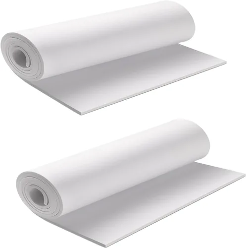 Miniatura 43 de Hoja de espuma EVA blanca en rollo, espuma EVA premium de 6 mm de grosor, 49" x 13.9", alta densidad 86 kg/m3 para disfraz de Halloween, Blanco