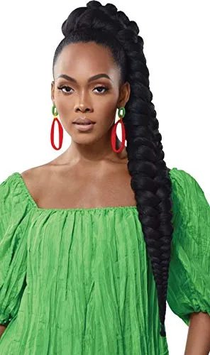 Miniatura 5 de Outre Braid Up - Trenza preestirada 3 x 56 pulgadas (paquete de 5, 2T1B/350)
