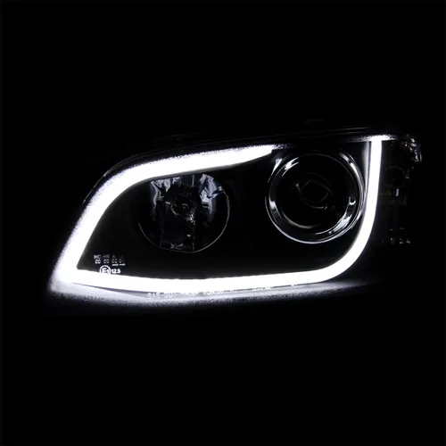 Miniatura 5 de SPEC-D TUNING Barra de luz LED negra para proyector compatible con Pontiac G8 2008-2009, conjunto de faros delanteros izquierdo + derecho