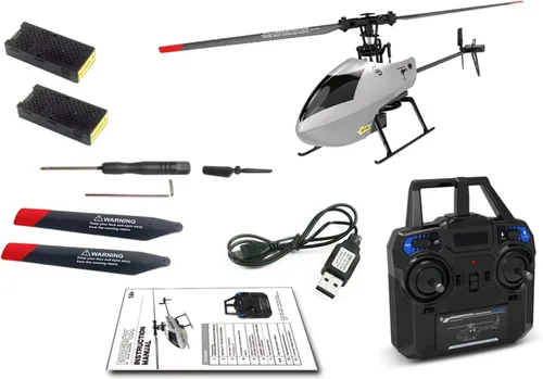 Miniatura 9 de GoolRC Helicóptero RC C129 V2, helicóptero de control remoto de 4 canales con giroscopio de 6 ejes, avión RC de 2.4 GHz con giros 3D, retención