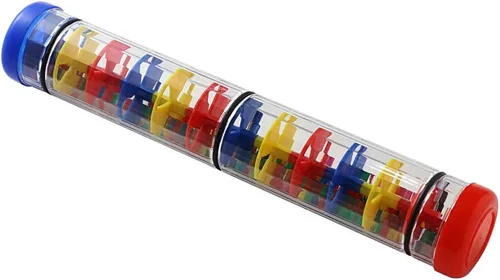Miniatura 2 de Rainmaker palo de lluvia de 12 pulgadas para bebés tubo sonajero palo de lluvia agitador musical instrumento sensorial auditivo juguete para bebé