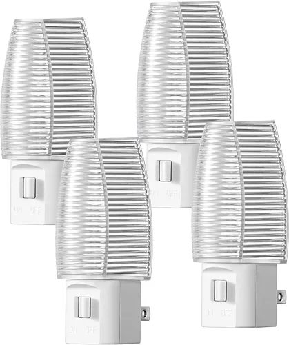 Miniatura 8 de DEWENWILS Luz nocturna enchufable con interruptor, luz nocturna LED de encendido y apagado manual para niños, guardería, dormitorio, baño, pasillo