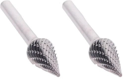 Miniatura 113 de Drill America SA-1 Rebaba de carburo/lima giratoria cilíndrica de doble corte para amoladora de troquel de 1/4" de diámetro x 5/8" de longitud