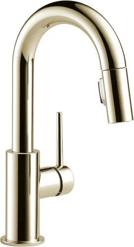Miniatura 5 de Delta Grifo Trinsic Grifo de fregadero de cocina de un solo mango, 9959-KS-DST Negro Inoxidable