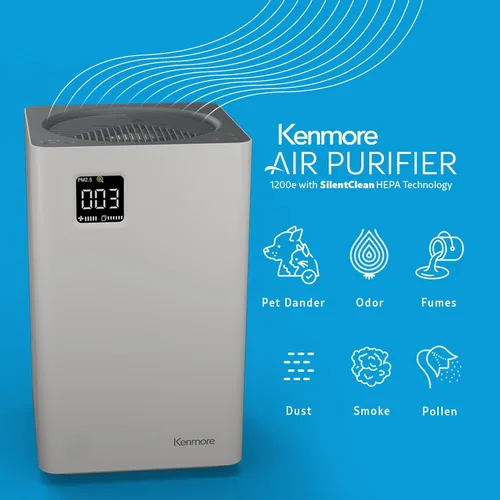 Miniatura 2 de Kenmore PM2010 Purificadores de Aire con Filtro HEPA Verdadero H13, Cubre hasta 1200 Pies Cuadrados, Sistema de Filtración HEPA de 3 Etapas