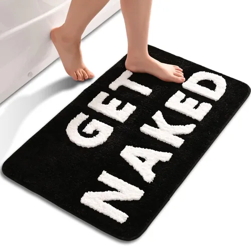 Miniatura 7 de QJHOMO Get Naked Bath Mat Alfombras Lindas de Baño Lindas Alfombras de Baño Graciosas Antideslizantes Decoración de Bañera Antideslizante Alfombra