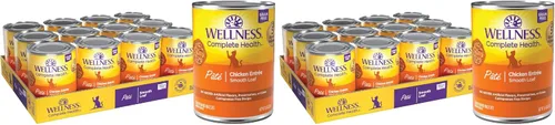 Miniatura 12 de Wellness Complete Health - Alimento húmedo en paté para gatos adultos, natural, rico en proteínas, sin granos, 12.5 onzas, paquete de 12 (pollo)