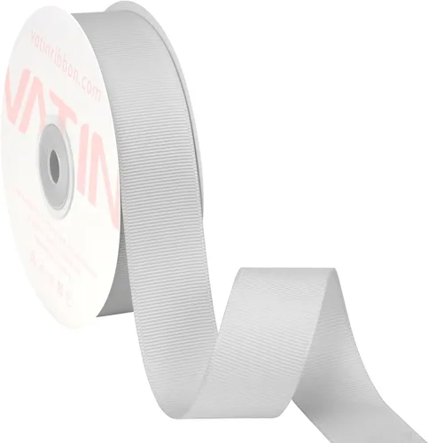 Miniatura 225 de Vatin - Rollo de cinta de grogrén, rollos de 25-50 yardas, perfecto para decoración de bodas, coronas, baby showers, envolturas de paquete de regalo