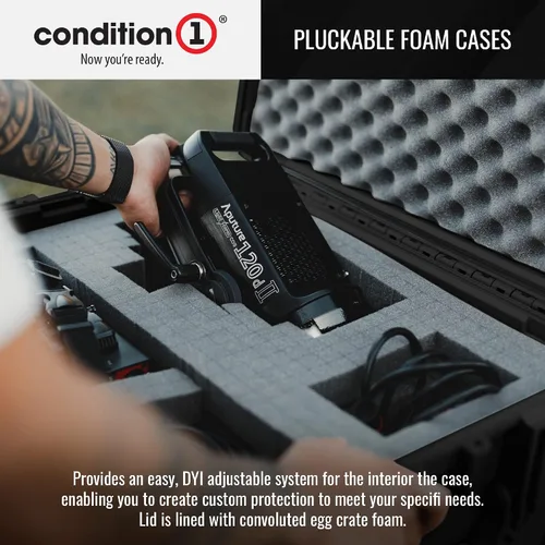 Miniatura 6 de Condition 1 Estuche rígido protector impermeable resistente grande de 25 pulgadas, Modelo 024, Caja de almacenamiento portátil con espuma