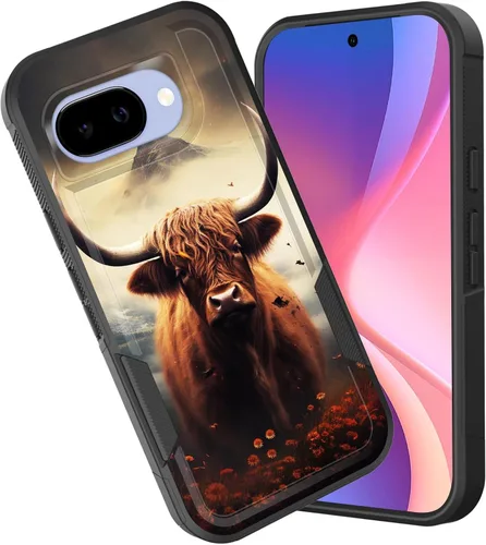 Miniatura 55 de Funda para Pixel 6A, funda híbrida de doble capa resistente a prueba de golpes de policarbonato duro de silicona suave TPU para Google Pixel 6A