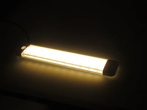 Miniatura 7 de Pactrade Marine Luz de techo LED de cortesía para coche de barco, 10-30V, interruptor táctil, blanco cálido/azul