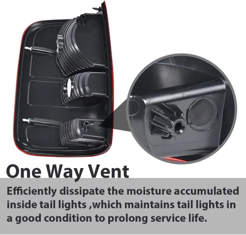 Miniatura 6 de G-PLUS Luces traseras sin bombillas compatibles con Ford F150 King Ranch, Lariat, XL 2004 2005 2006 luces traseras traseras faros traseros lente