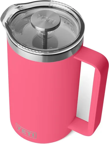 Miniatura 16 de YETI Rambler - Cafetera de prensa francesa de 34 onzas, color rojo rescate